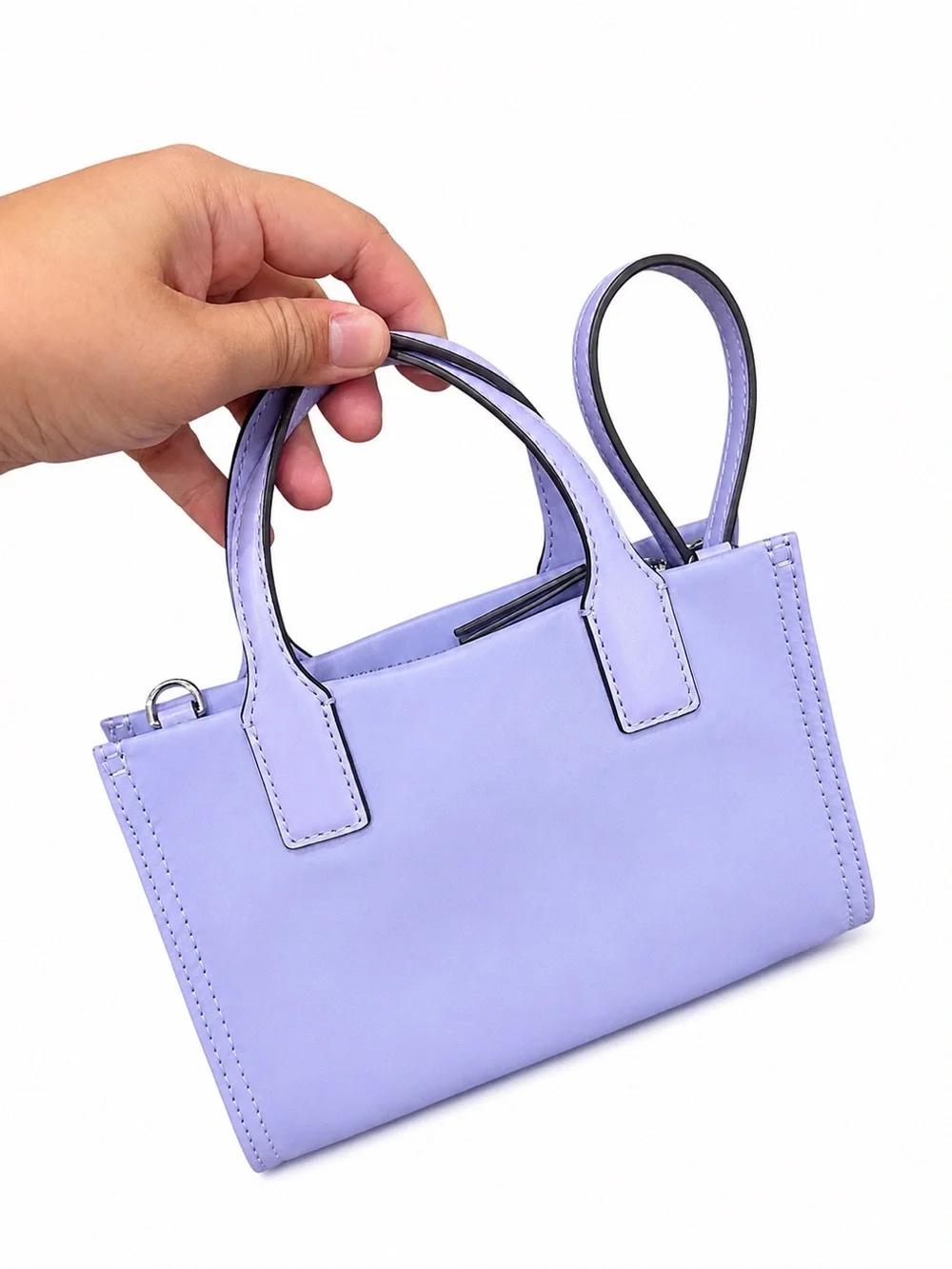 Tory Burch Ella Travel Mini T Bag Canvas Travel 2 Way Crossbody Tote Purse